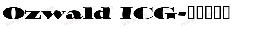 Ozwald ICG字体转换